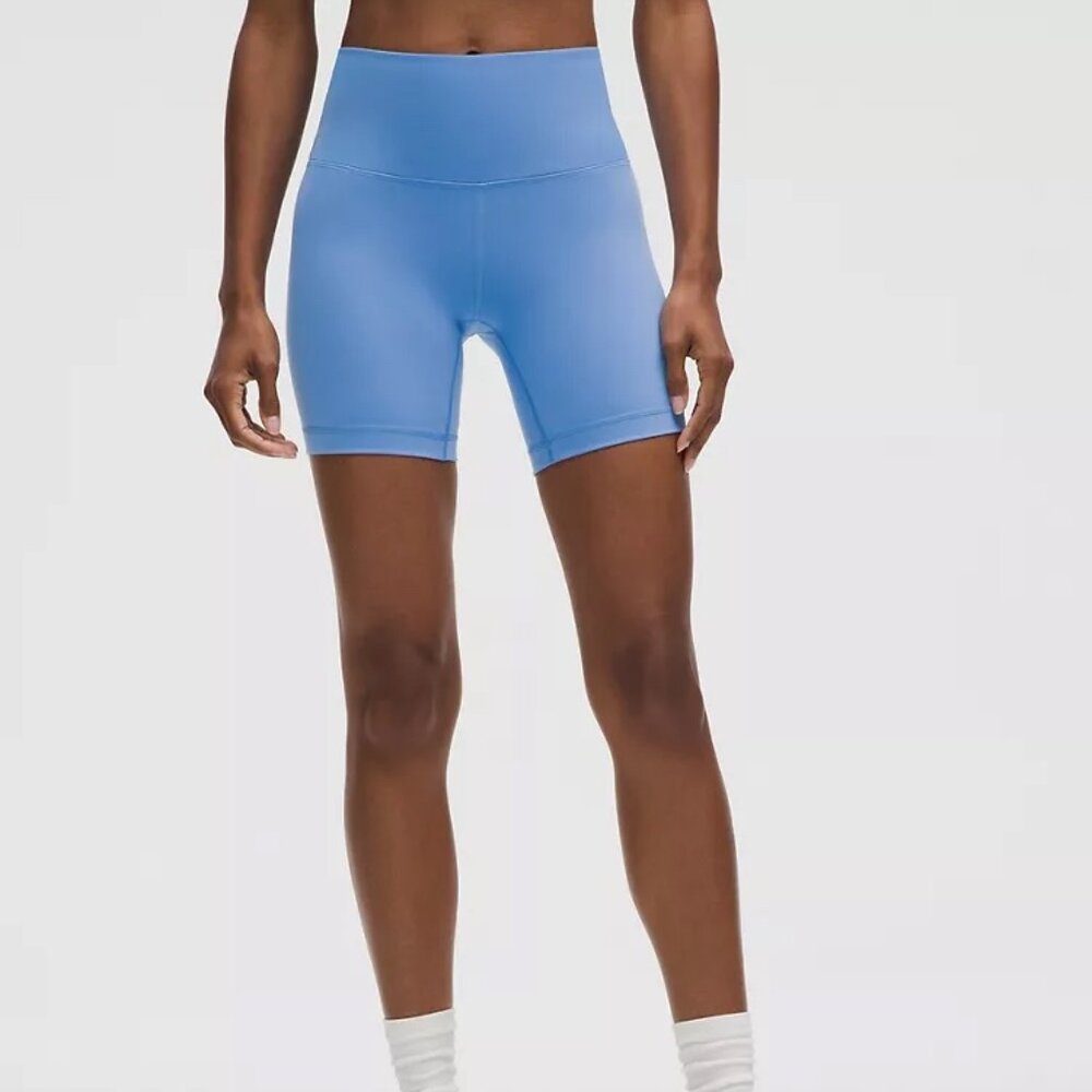 Wundert Train High-Rise Short 6" (size 4 in Pool Party)